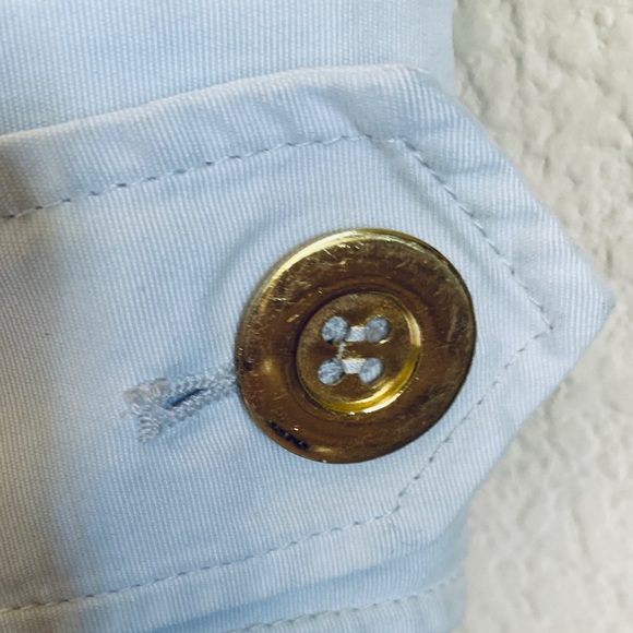 INC Off-White Trench Coat Double-Breasted Gold Buttons, small - Picture 5 of 5